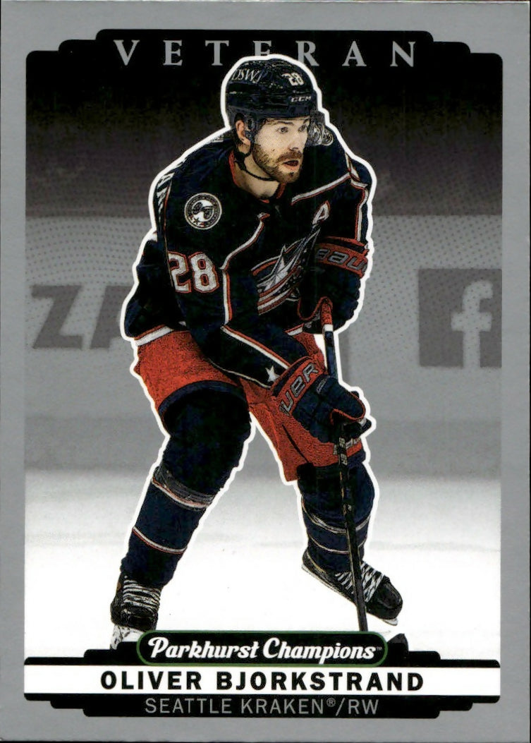 2022-23 Upper Deck Parkhurst Champions - Base - Silver #75 Oliver Bjorkstrand - Seattle Kraken - A
