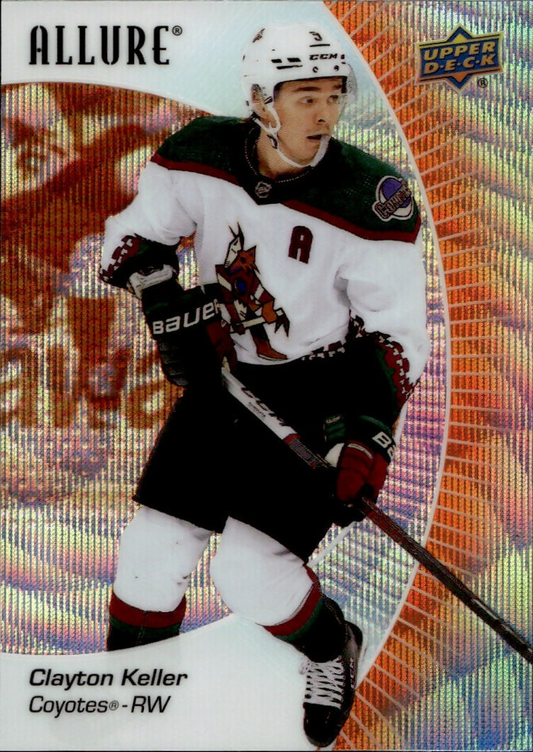 2023-24 Upper Deck Allure Hockey - Base - Orange Slice #80 Clayton Keller - Arizona Coyotes - A