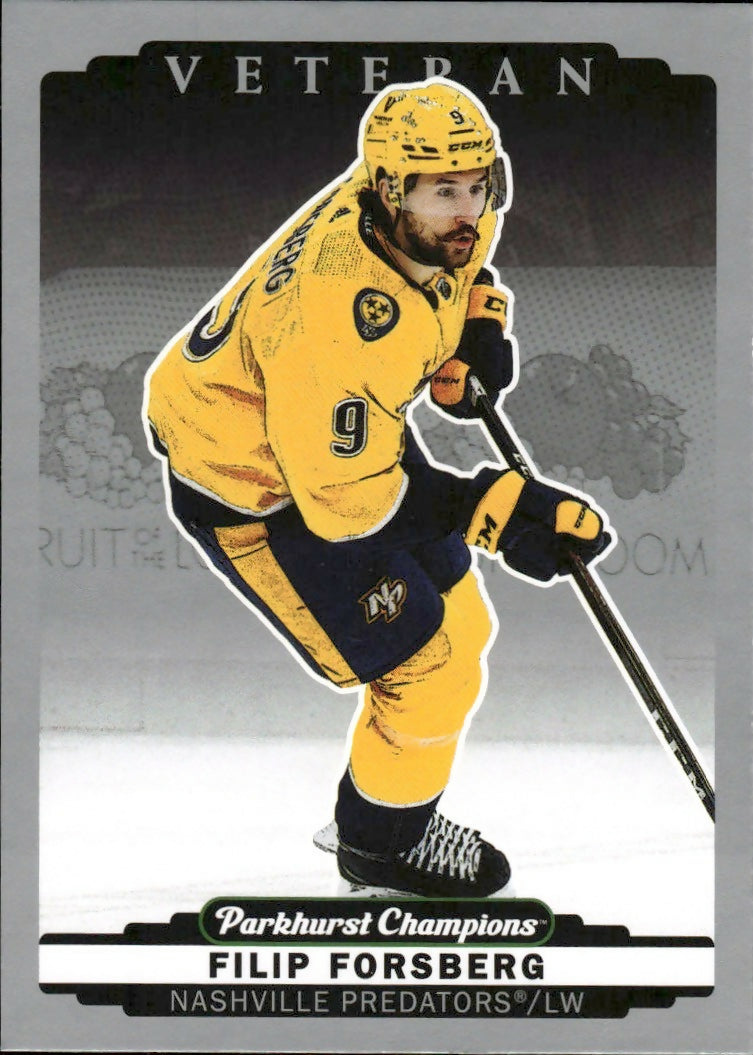 2022-23 Upper Deck Parkhurst Champions - Base - Silver #42 Filip Forsberg - Nashville Predators