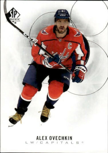 2020-21 Upper Deck Sp Authentic Hockey - Base #12 Alex Ovechkin - Washington Capitals