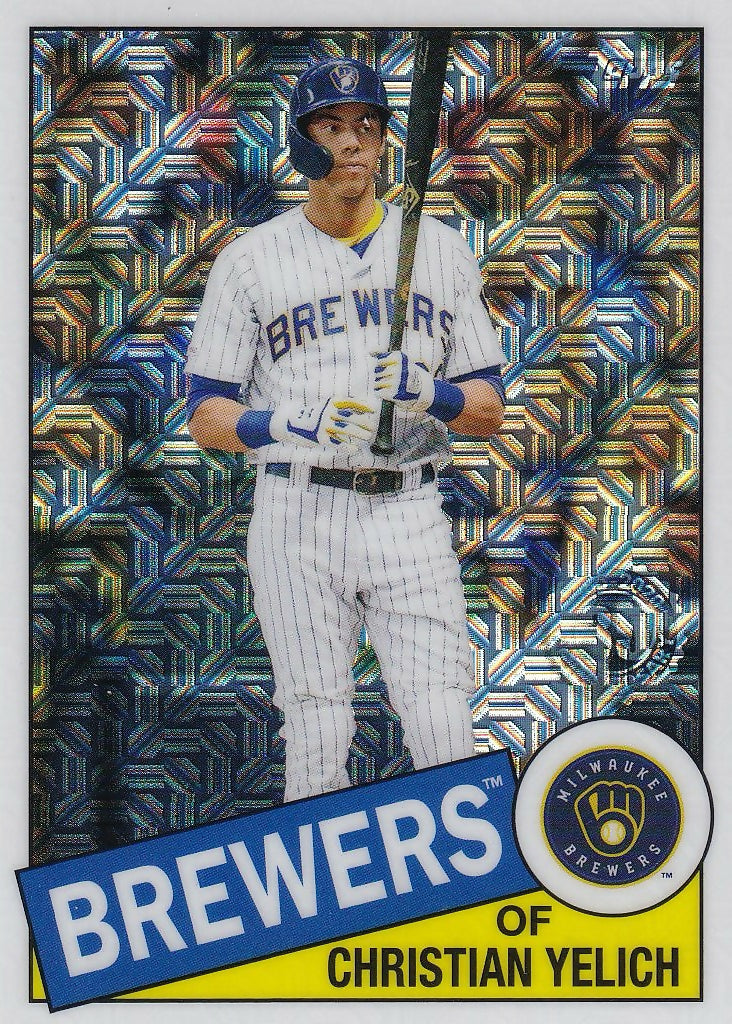 2020 Topps Update 1985 Topps Chrome Silver Pack #CPC-50 Christian Yelich Milwaukee Brewers