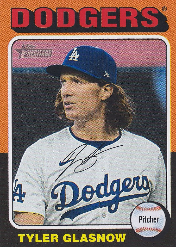 2024 Topps Heritage #530 Tyler Glasnow Los Angeles Dodgers