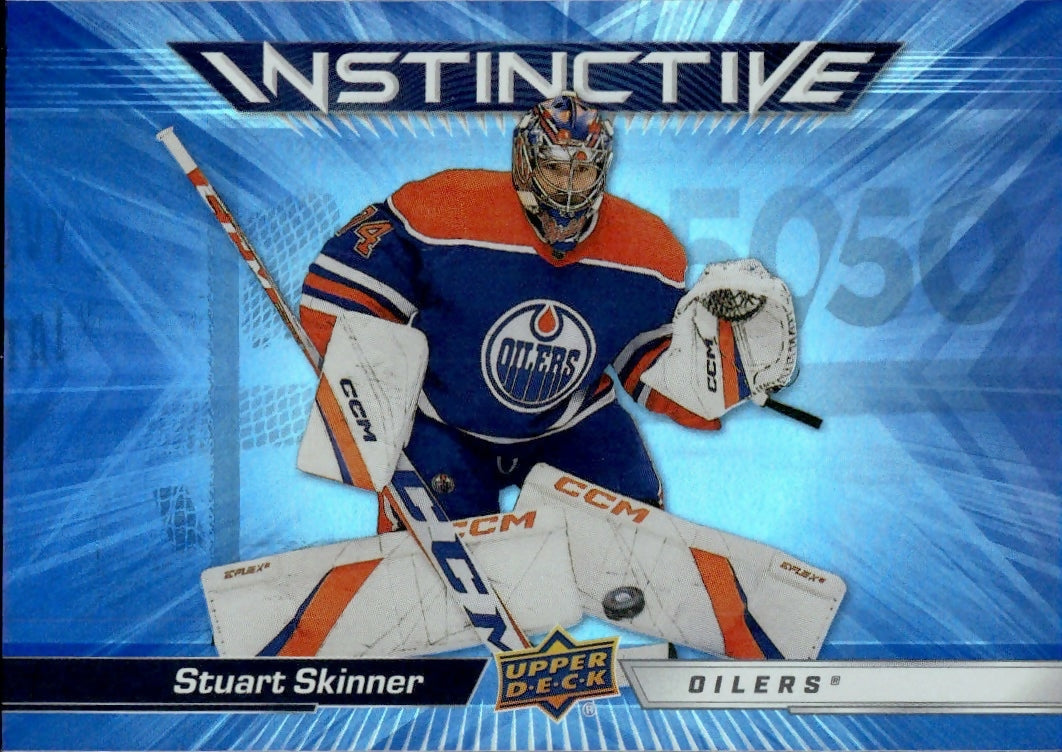 2023-24 Upper Deck Series 2 Hockey - Instinctive #IN-8 Stuart Skinner - Edmonton Oilers - A