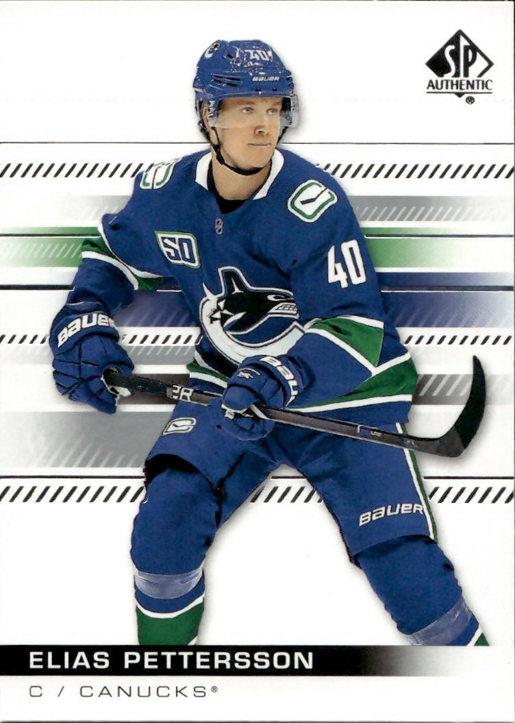 2019-20 Upper Deck Sp Authentic Hockey - Base #79 Elias Pettersson - Vancouver Canucks