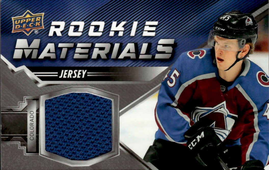 2020-21 Upper Deck Series 2 Hockey - Rookie Materials #RM-BB Bowen Byram - Colorado Avalanche