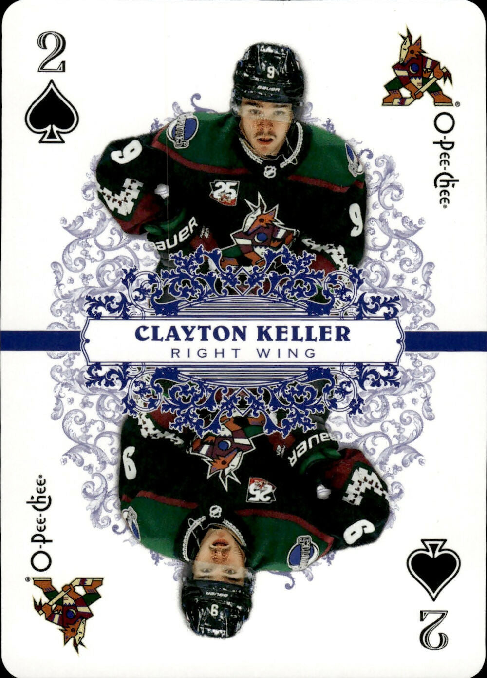 2022-23 Upper Deck O-Pee-Chee Hockey - Playing Cards #2S Clayton Keller - Arizona Coyotes