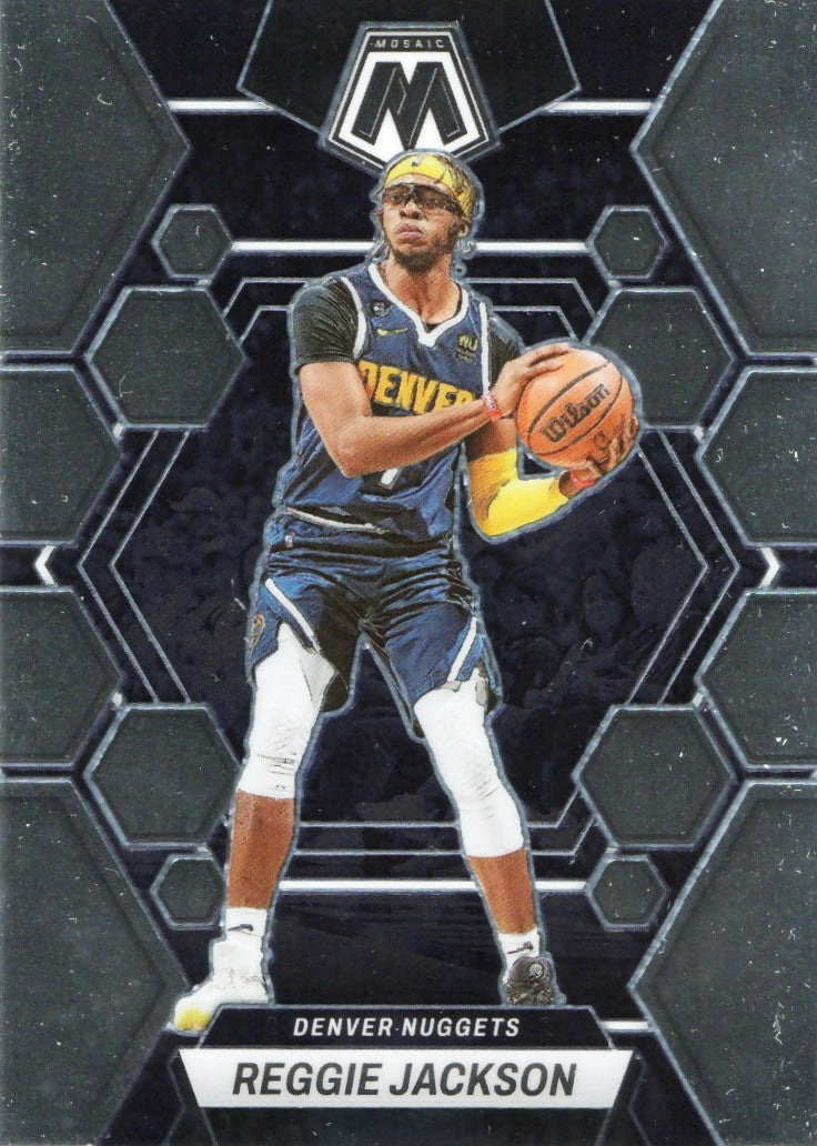 2022-23 Panini Mosaic Basketball - Base #52 Reggie Jackson - Denver Nuggets - A