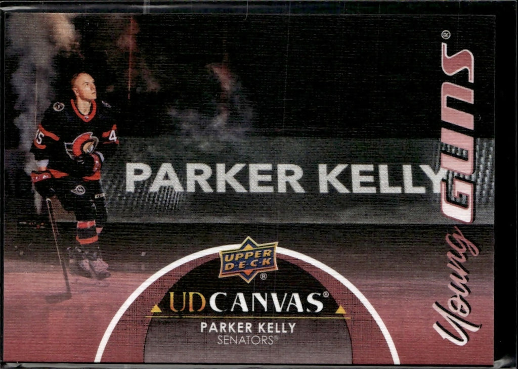 2021-22 Upper Deck UD Canvas Black #C215 Parker Kelly Ottawa Senators
