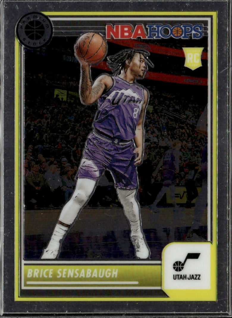 2023-24 Panini NBA Hoops Premium Stock - Base #225 Brice Sensabaugh - Utah Jazz - A