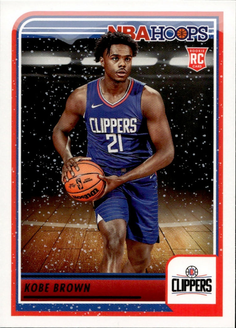 2023-24 Panini Hoops Basketball - Base #253 Kobe Brown - Los Angeles Clippers - A