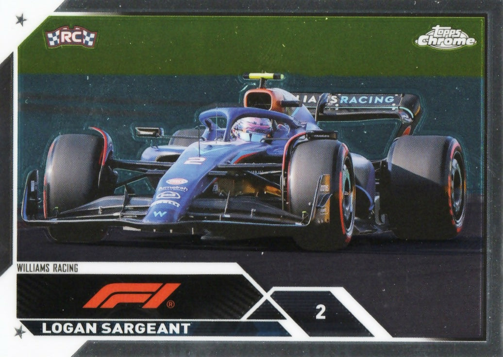2023 Topps Chrome Formula 1 Base #116 - F1 Cars Logan Sargeant - Williams Racing - A