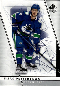 2022-23 Upper Deck SP Authentic Hockey - Base #40 Elias Pettersson - Vancouver Canucks