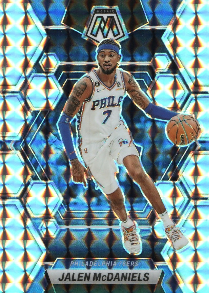 2022-23 Panini Mosaic Basketball - Base - Prizm #175 Jalen McDaniels - Philadelphia 76ers - A