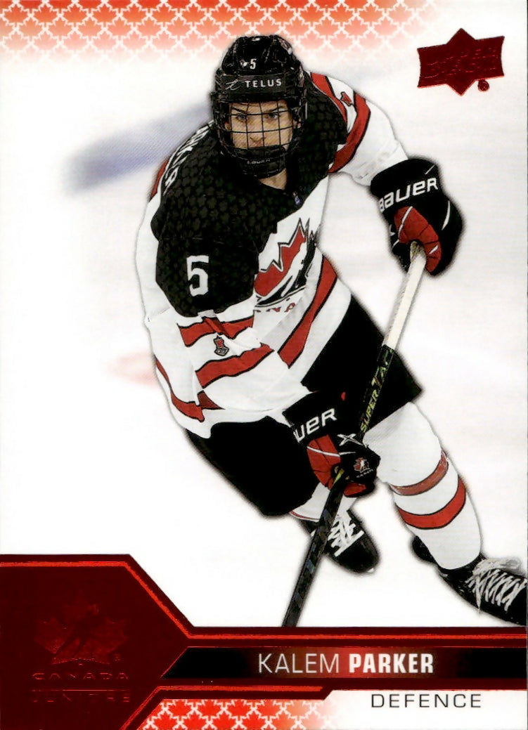 2022 Upper Deck Team Canada - Base - Red #34 Kalem Parker - A