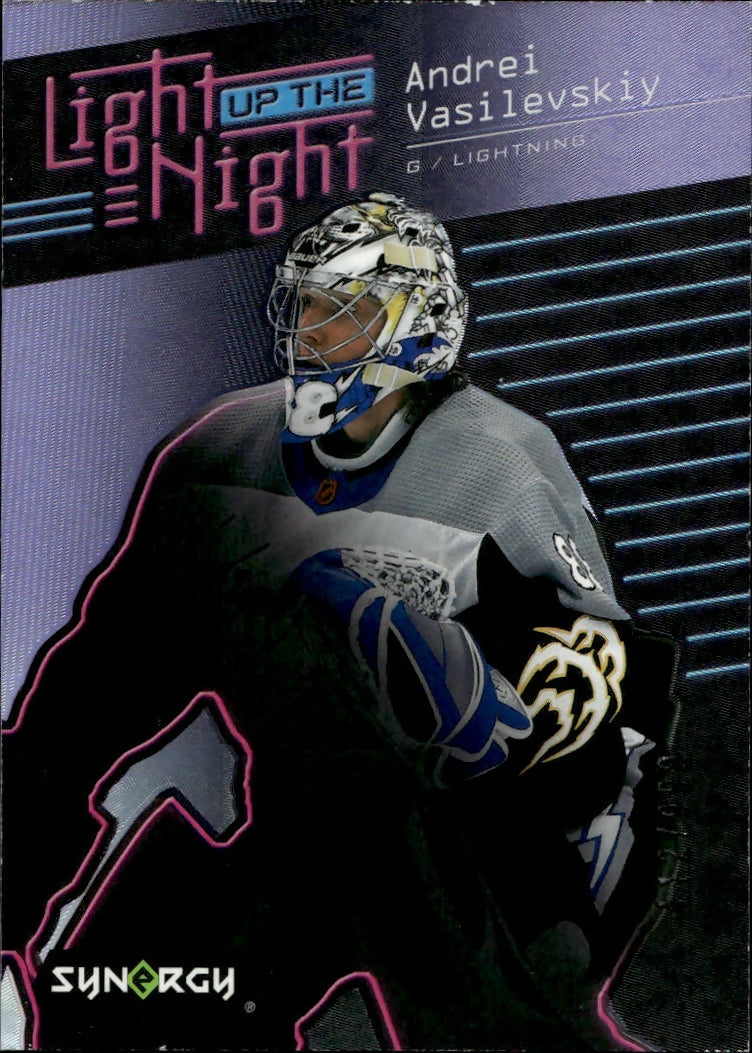 2023-24 Upper Deck Synergy Hockey - Light Up The Night :999 #LN-AV Andrei Vasilevskiy - Tampa Bay Lightning - A