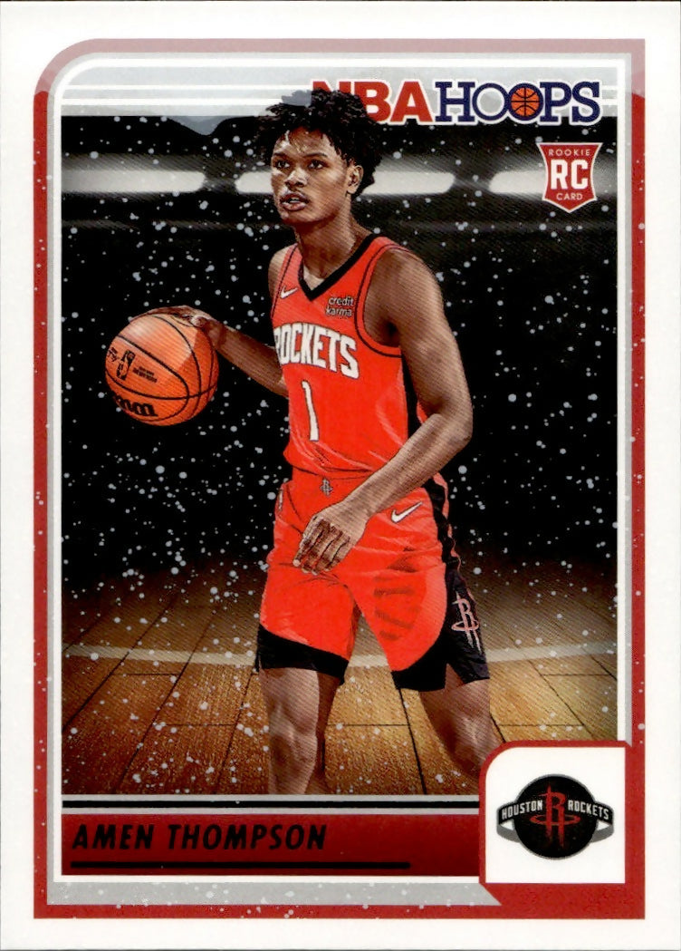 2023-24 Panini Hoops Basketball - Base #242 Amen Thompson - Houston Rockets - A