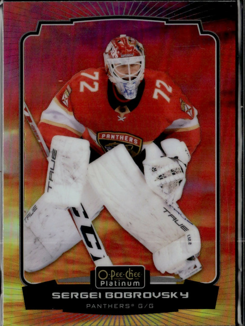 2022-23 Upper Deck O-Pee-Chee Platinum Hockey - Base - Sunset #191 Sergei Bobrovsky - Florida Panthers - A