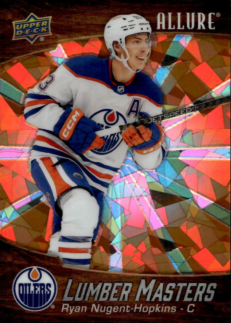2023-24 Upper Deck Allure Hockey - Lumber Masters - Orange :399 #LM-3 Ryan Nugent-Hopkins - Edmonton Oilers - A