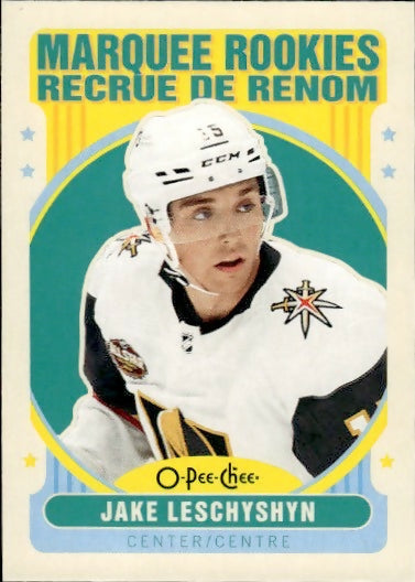 2021-22 Upper Deck O-Pee-Chee Hockey - Base - Retro - Marquee Rookies #629 Jake Leschyshyn - Vegas Golden Knights