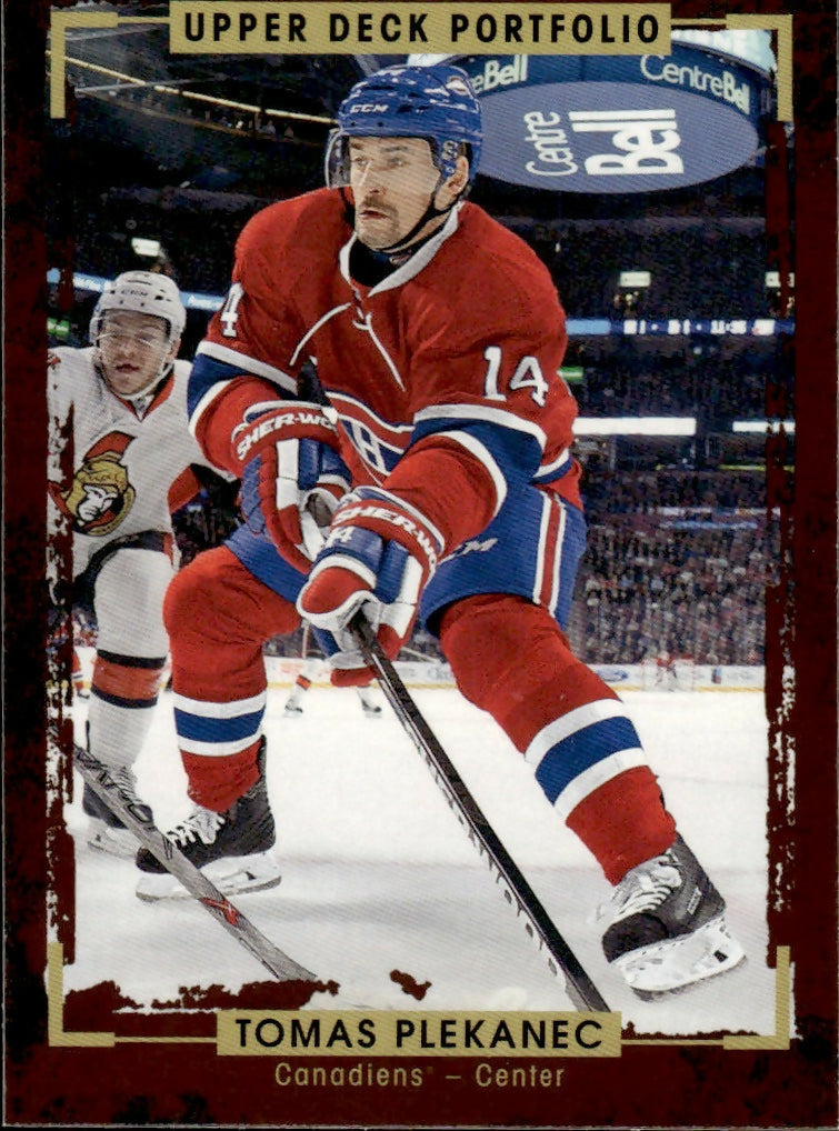 2015-16 Upper Deck Portfolio Hockey - Base #75 Tomas Plekanec - Montreal Canadiens