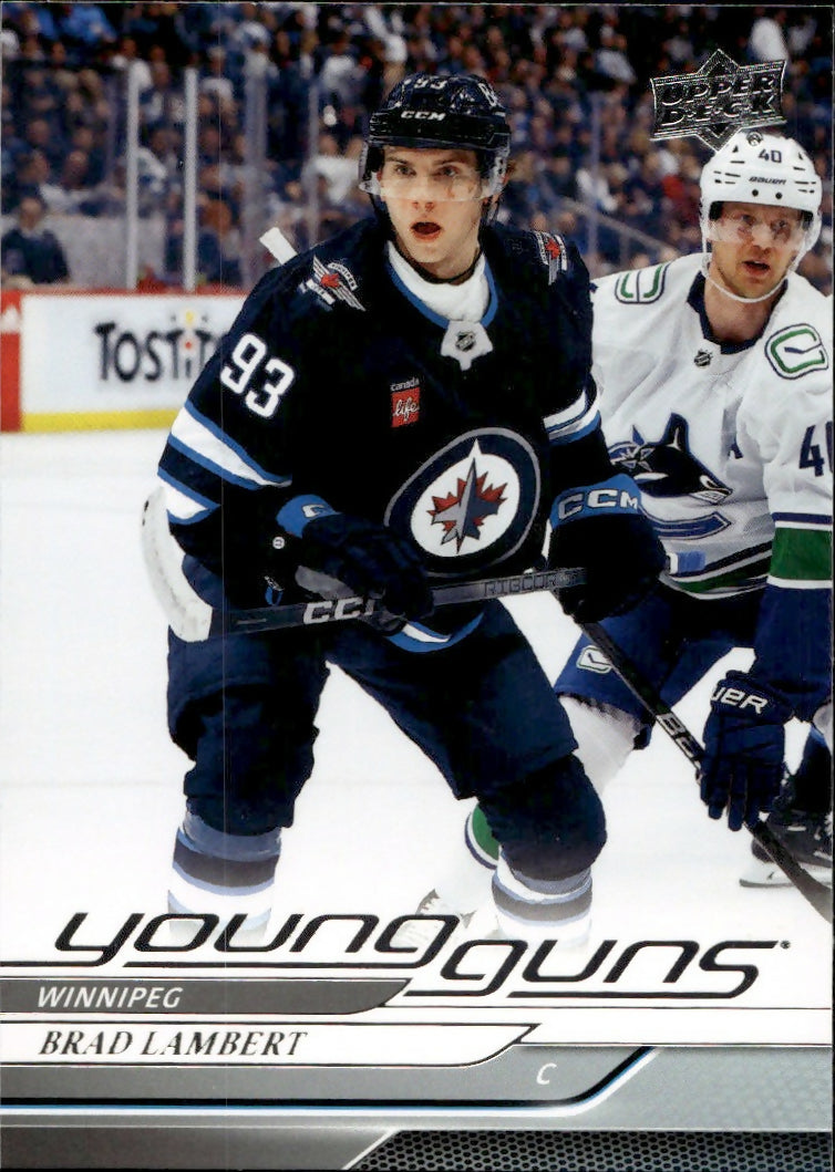 2024-25 Upper Deck Series 1 Hockey - Base - Young Guns #228 Brad Lambert - Winnipeg Jets
