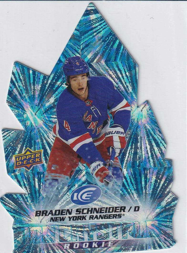 2022-23 Upper Deck Ice Ice Crystals #IC-62 Braden Schneider New York Rangers