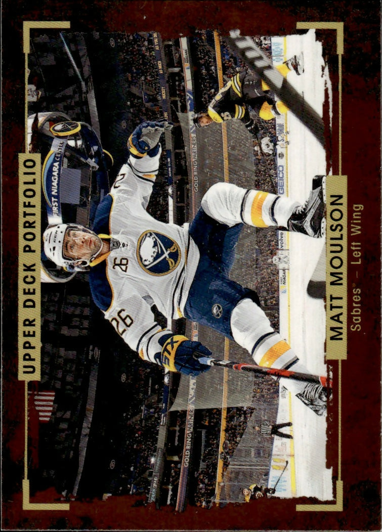 2015-16 Upper Deck Portfolio Hockey - Base #87 Matt Moulson - Buffalo Sabres