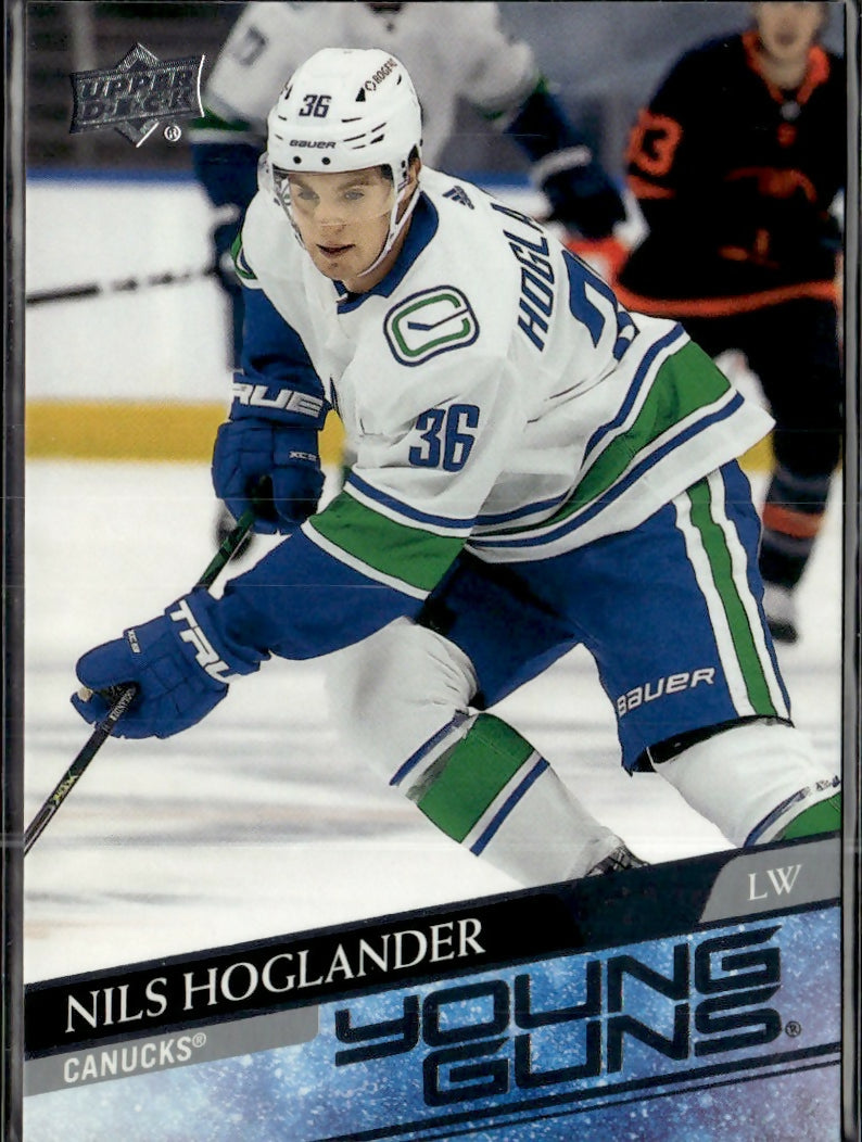 2020-21 Upper Deck Series 2 Hockey - Base - Young Guns #462 Nils Hoglander - Vancouver Canucks - A