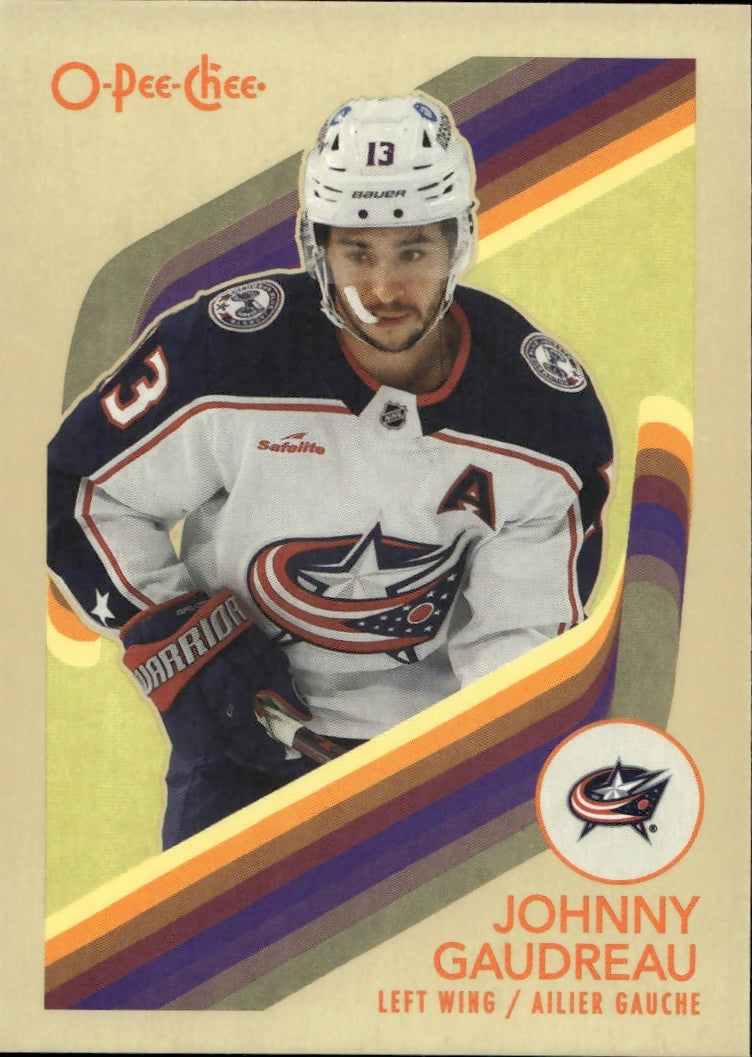 2023-24 Upper Deck O-Pee-Chee Hockey - Base - Retro #516 Johnny Gaudreau - Columbus Blue Jackets - A