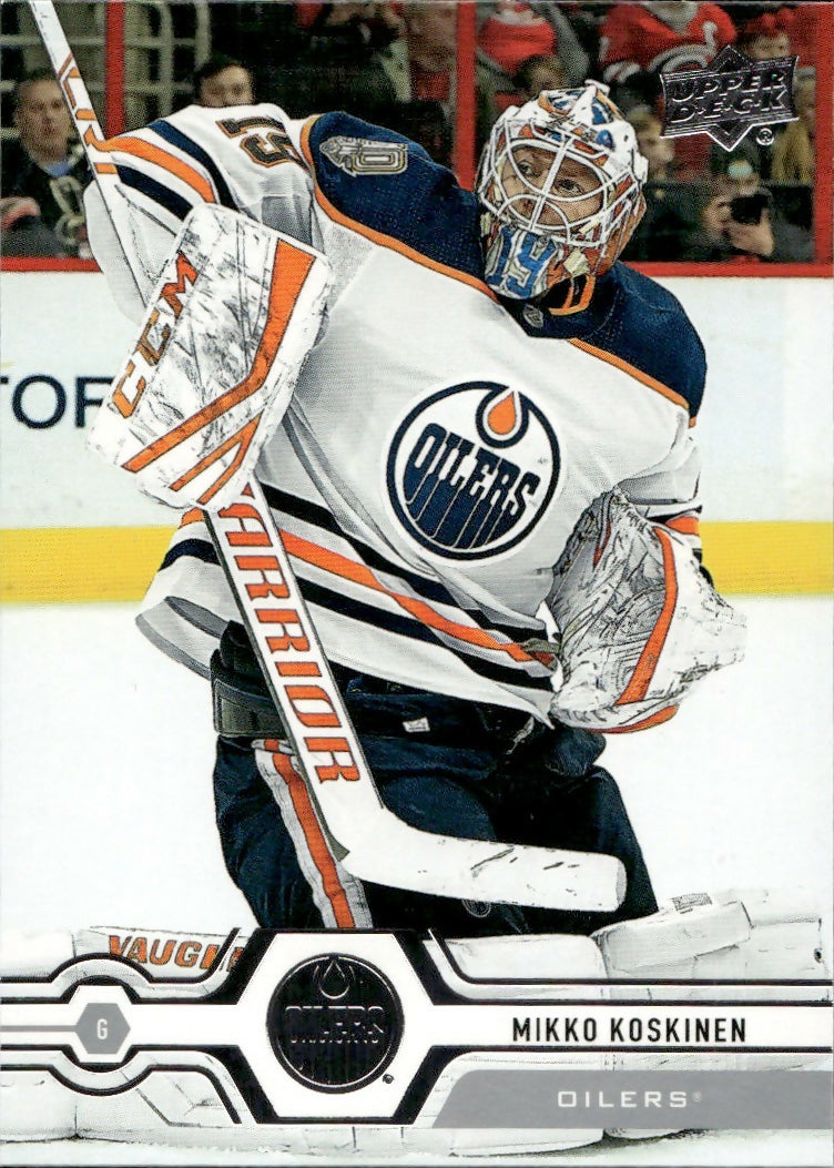 2019-20 Upper Deck Series 1 Hockey - Base #191 Mikko Koskinen - Edmonton Oilers