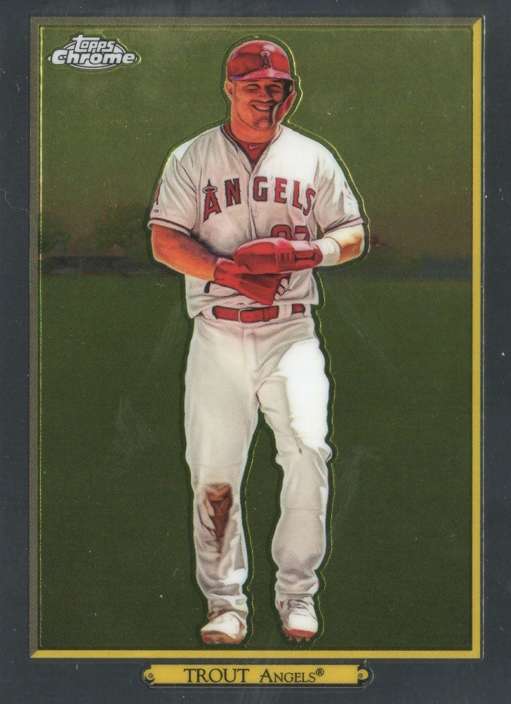 2020 Topps - Turkey Red 2020 Chrome Baseball #TRc-46 Mike Trout - Los Angeles Angels