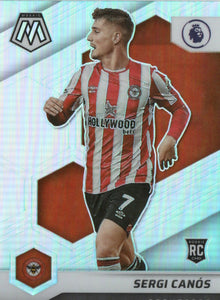 2021-22 Panini Mosaic Premier League - Base - Silver Prizm - Rookie #78 Sergi Canos - Brentford