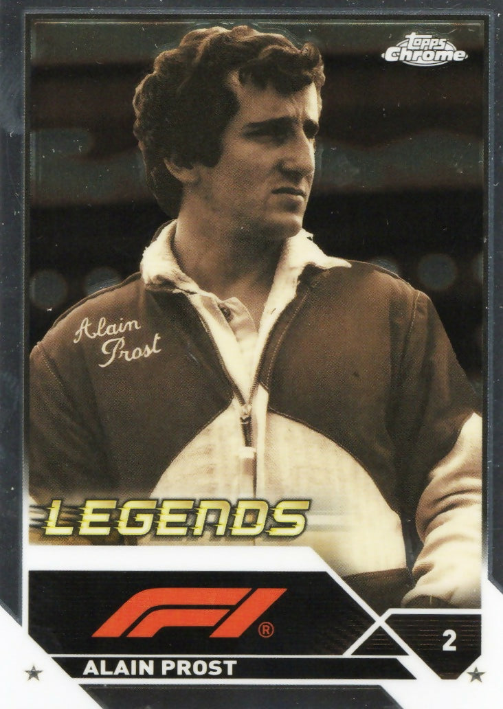2023 Topps Chrome Formula 1 Base #197 - F1 Legends Alain Prost - A