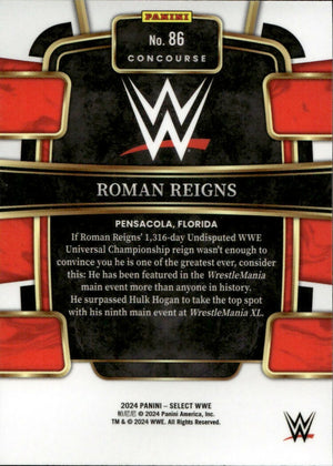 2024 Panini Select WWE - Concourse #86 Roman Reigns - B