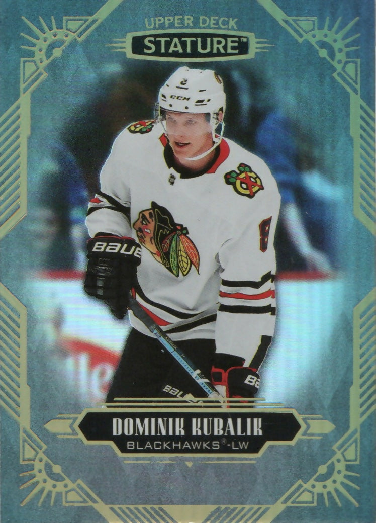 2020-21 Upper Deck Stature Hockey - Base #54 Dominik Kubalik - Chicago Blackhawks - A
