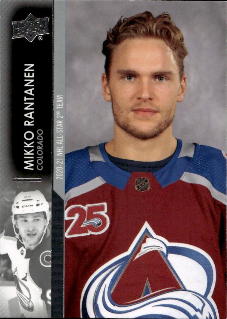 2021-22 Upper Deck Extended Series Hockey - Base #675 Miiko Rantanen - Colorado Avalanche - A