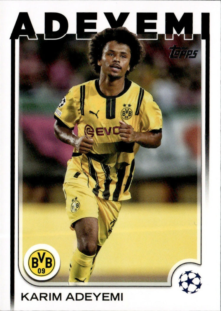 2024-25 Topps UEFA Club Competitions - Base #105 Karim Adeyemi - Borussia Dortmund - A
