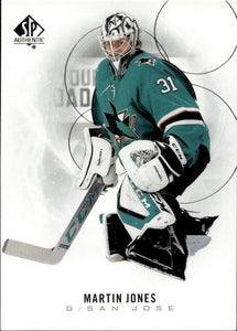 2020-21 Upper Deck Sp Authentic Hockey - Base #51 Martin Jones - San Jose Sharks - A