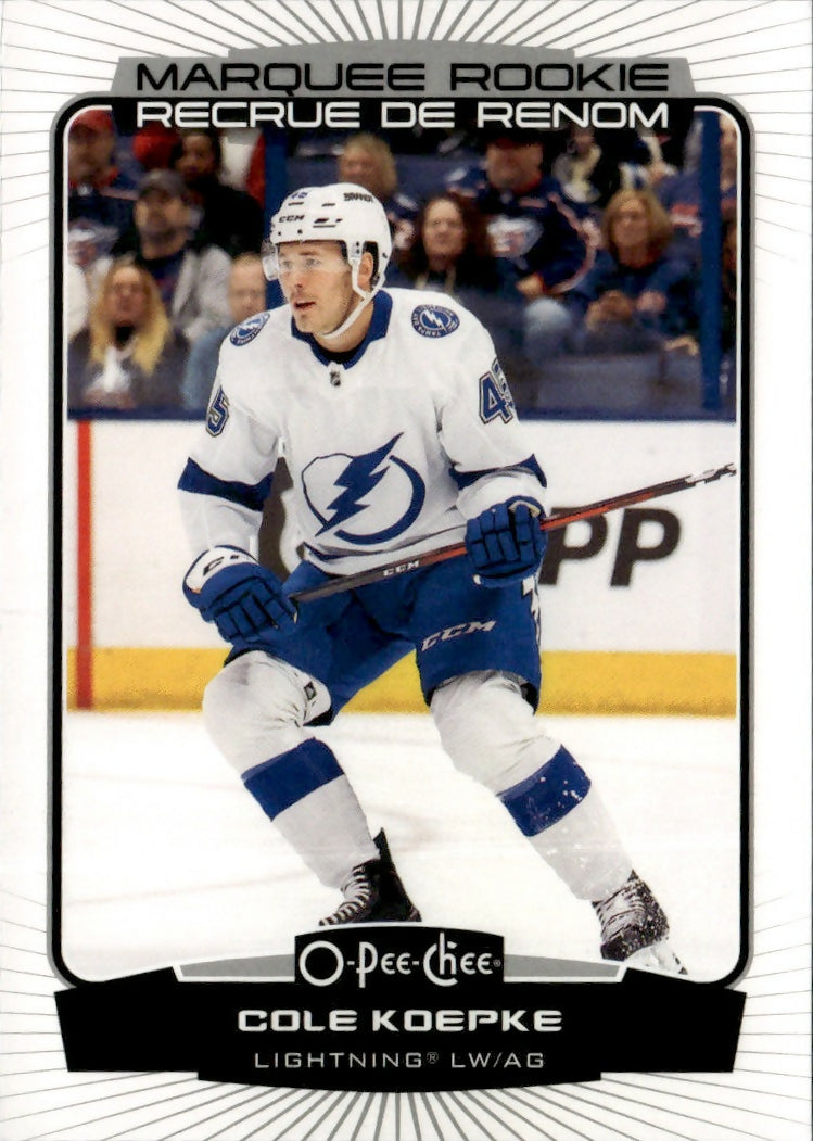 2022-23 Upper Deck O-Pee-Chee - Base - Marquee Rookie #582 Cole Koepke - Tampa Bay Lightning - A