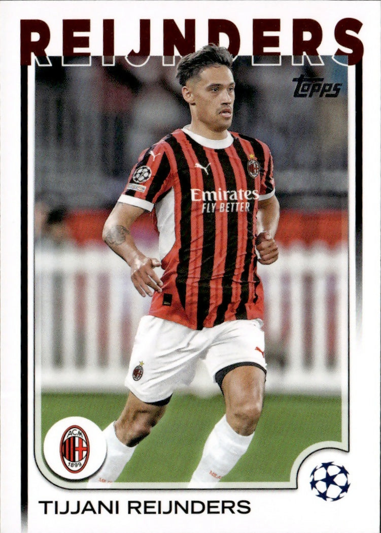 2024-25 Topps UEFA Club Competitions - Base #139 Tijjani Reijnders - AC Milan - A