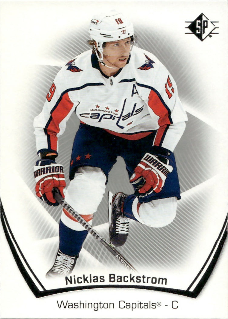 2021-22 Upper Deck SP Authentic Hockey - Base #80 Nicklas Backstrom - Washington Capitals - A
