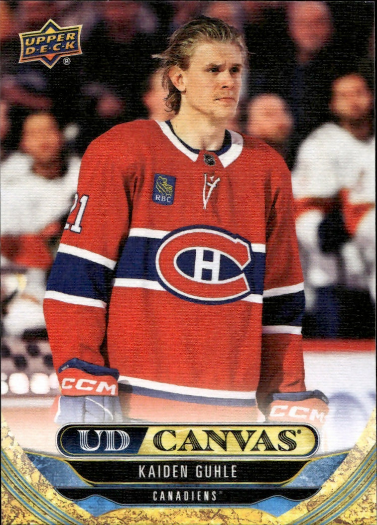 2024-25 Upper Deck Series 1 Hockey - UD Canvas #C-25 Kaiden Guhle - Montreal Canadiens - A