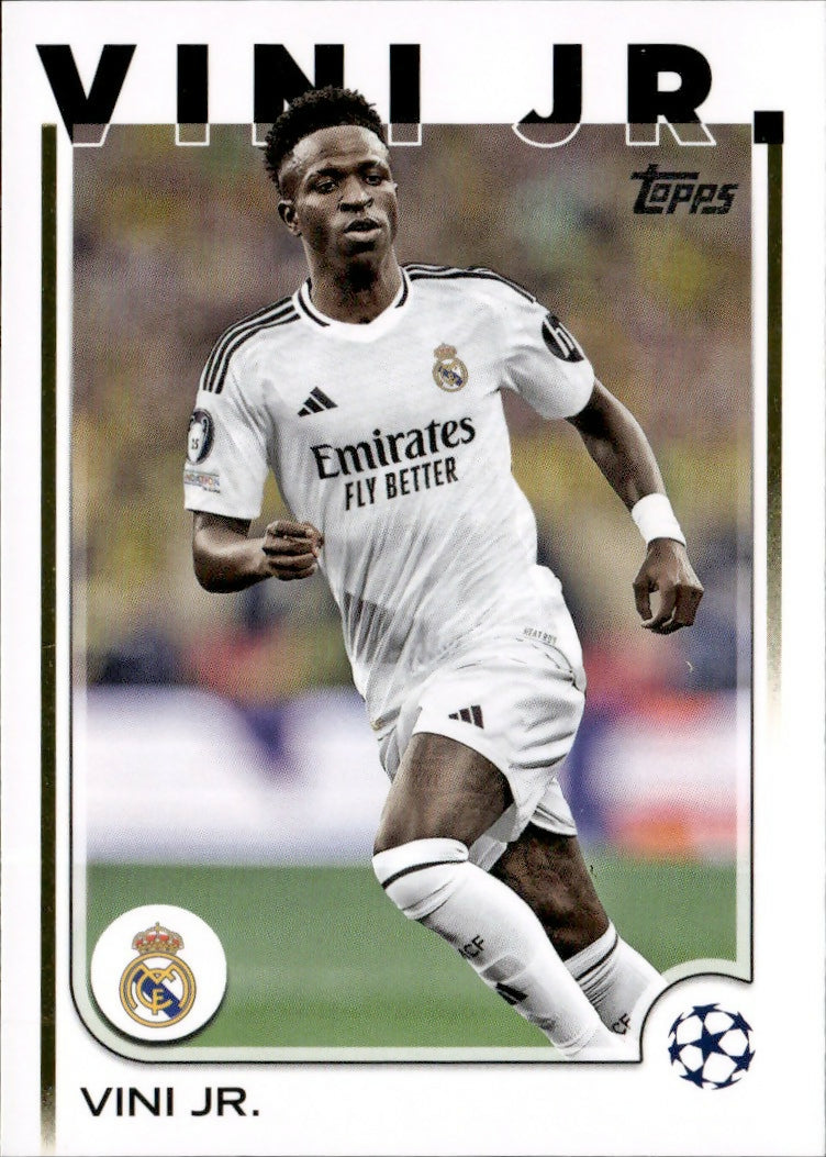 2024-25 Topps UEFA Club Competitions - Base #7 Vini Jr. - Real Madrid C.F. - A