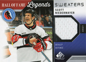 2021-22 Upper Deck SP Game Used Hockey - Hall of Fame Legends - Sweaters #HOF-SN Scott Niedermayer - New Jersey Devils - A