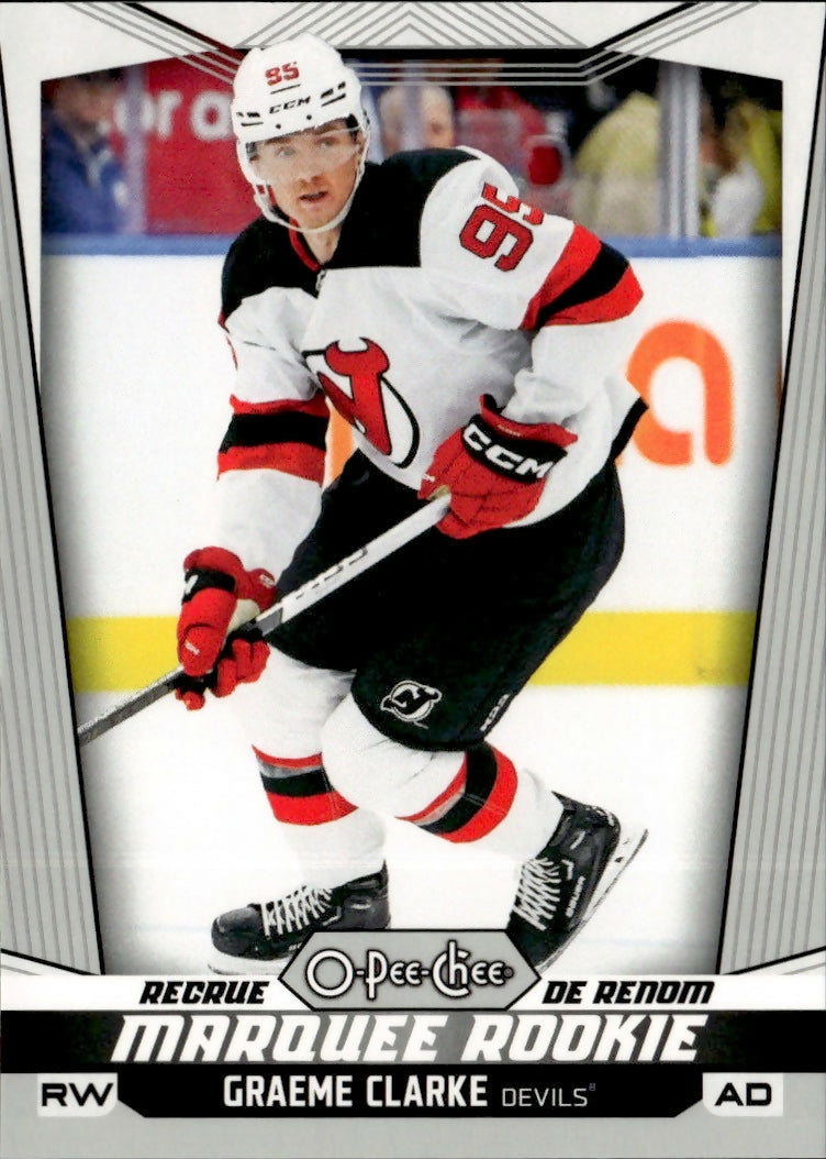 2024-25 Upper Deck O-Pee-Chee - Base - Marquee Rookie #586 Graeme Clarke - New Jersey Devils - A