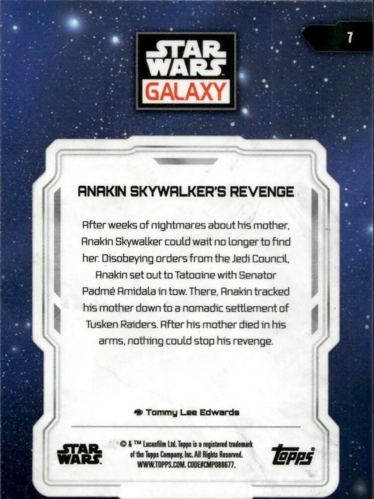 2024 Topps Star Wars Galaxy Chrome - Base #7 Anakin Skywalker's Revenge - B