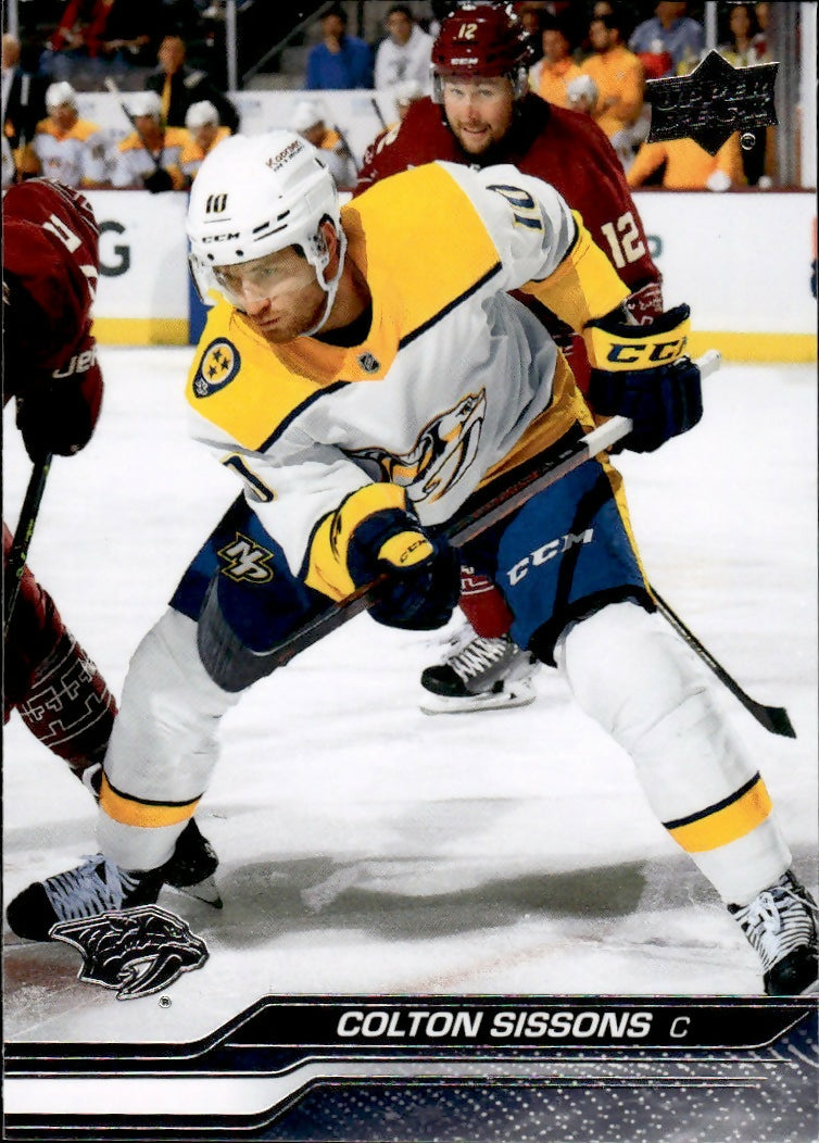 2023-24 Upper Deck Series 2 Hockey - Base #350 Colton Sissons - Nashville Predators