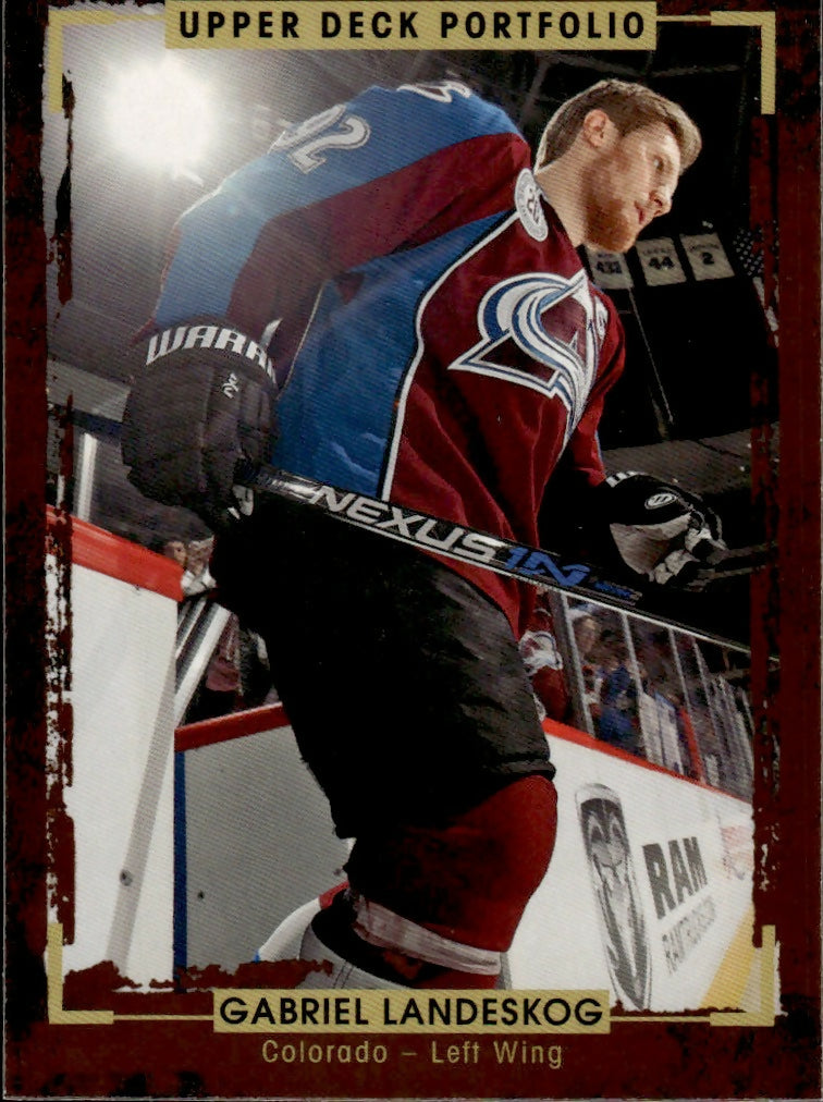 2015-16 Upper Deck Portfolio Hockey - Base #85 Gabriel Landeskog - Colorado Avalanche