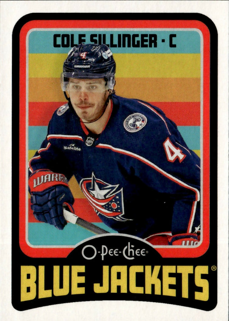 2024-25 Upper Deck O-Pee-Chee - Base - Retro #394 Cole Sillinger - Columbus Blue Jackets - A