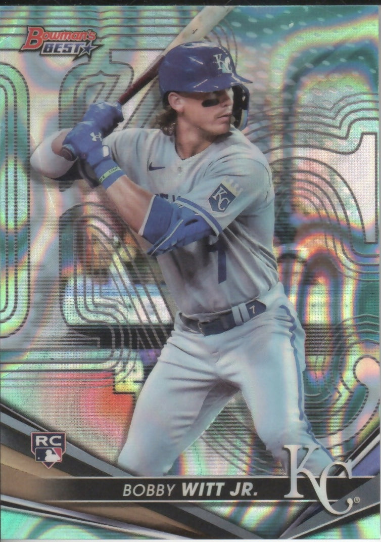 2022 Bowman's Best Baseball - [Base] Aqua Lava Refractor #13 Bobby Witt Jr. - Kansas City Royals - A